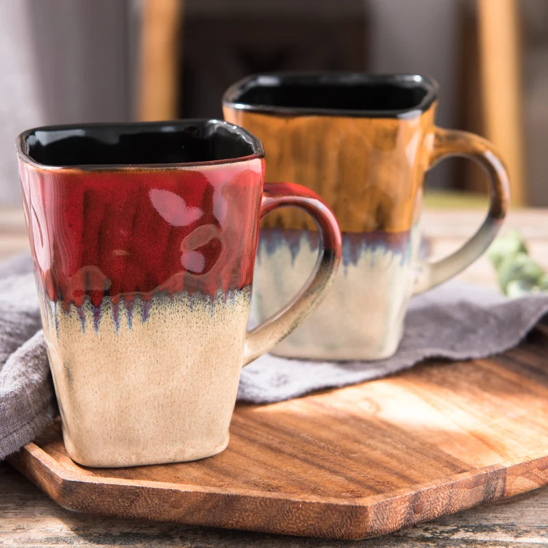 410ML Retro ceramic cup coffe mug travel coffee mugs tea teacher gifts appreciation | Дом и сад
