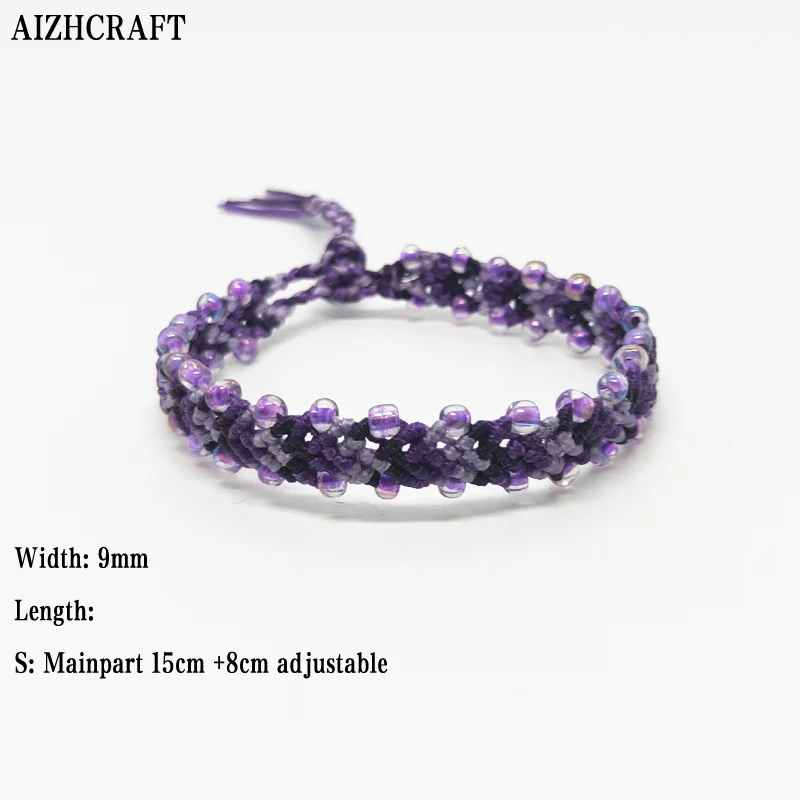Бисер AIZHCRAFT из вощеной нитки эстетический браслет дружбы и для женщин женское