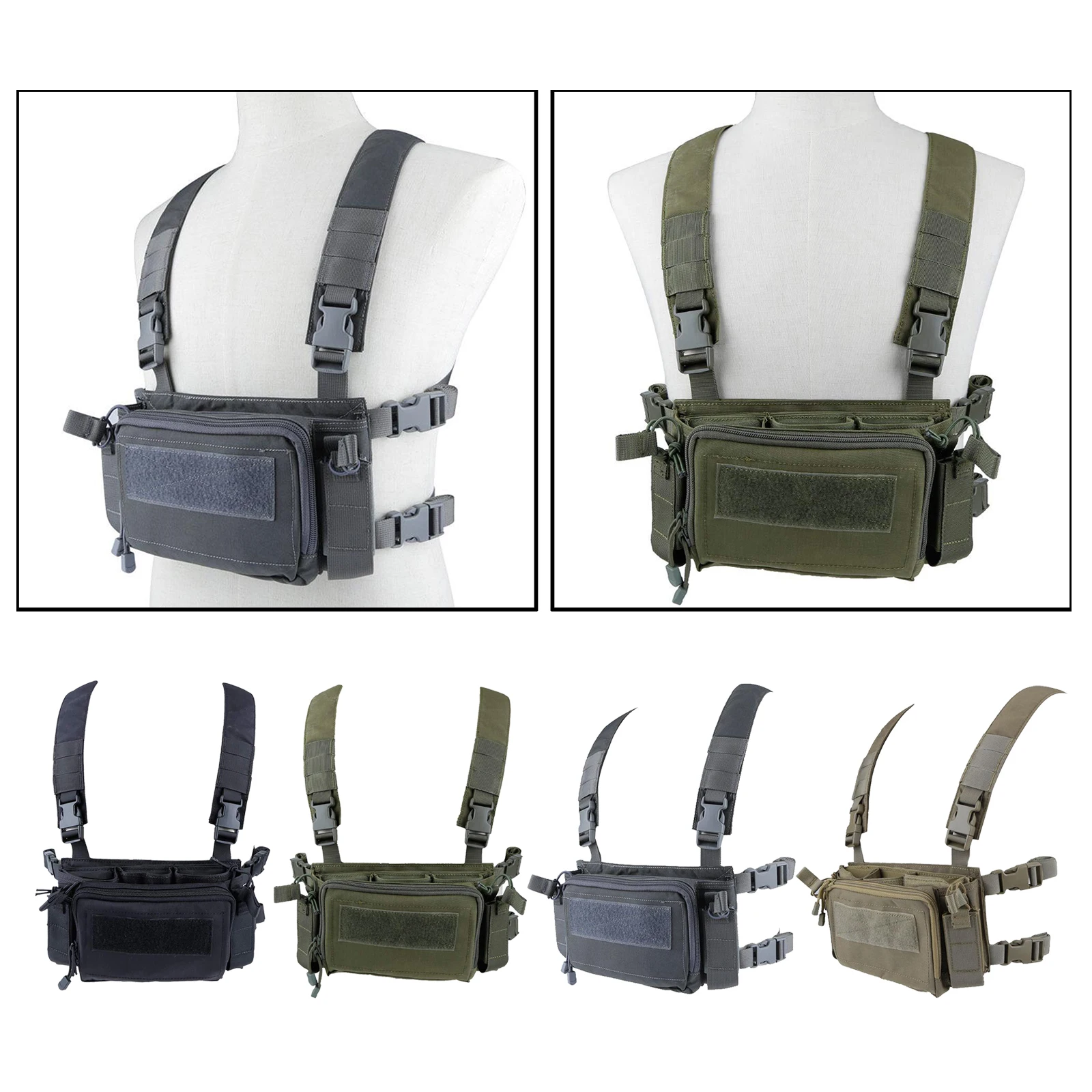 

Tactical Vest Holster Police Gear Bag Plate Carrier Outdoor