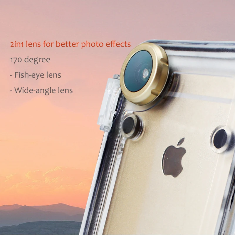 Дайвинг Водонепроницаемый чехол для телефона с Gopro Крепление Адаптер для iPhone 6 6s plus 5 противоударный чехол для телефона для gopro спортивные аксессуары