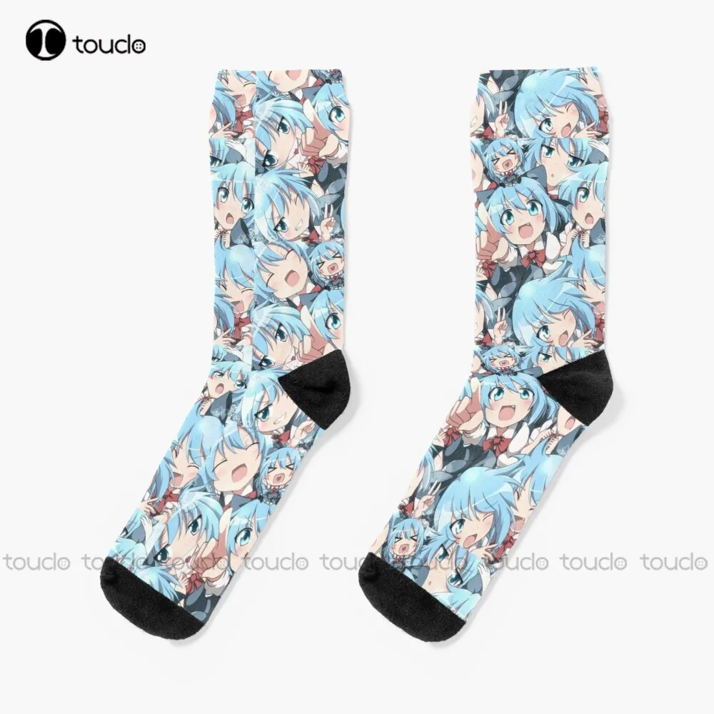 

Cirno Touhou Fairy Cirno Ice Cold Almost Loli Socks Sports Socks Personalized Custom Unisex Adult Teen Youth Socks Funny Sock