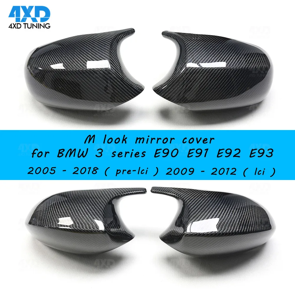 

Для BMW 3 серии E90 E91 E92 E93 2005-2012 реальная зеркальная крышка автомобильного зеркала заднего вида сменный стиль M Look