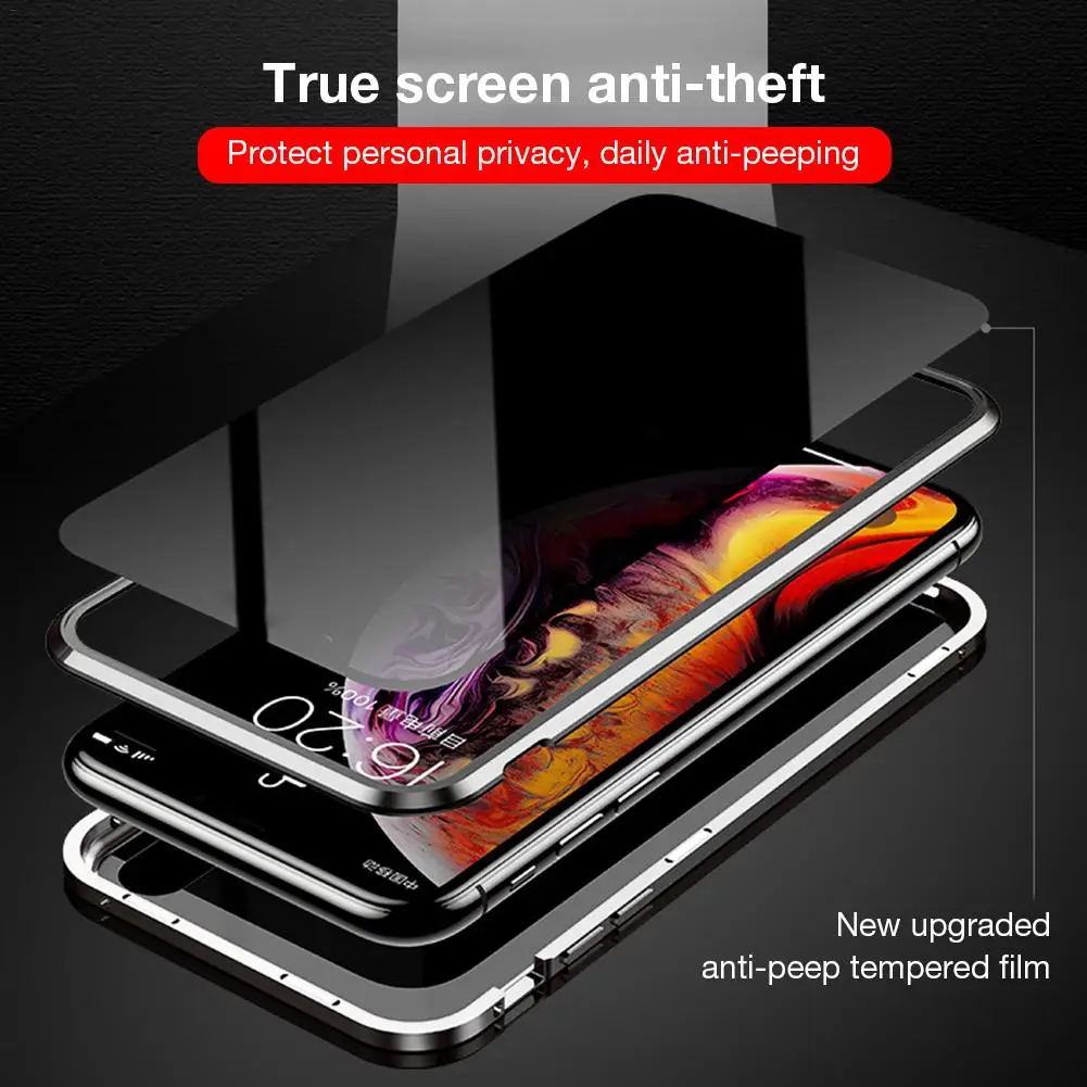 Магнитный чехол с защитой от вскрытия для Apple iPhone XS Max/ X/ XS/ XR защитный 7/8 Plus из