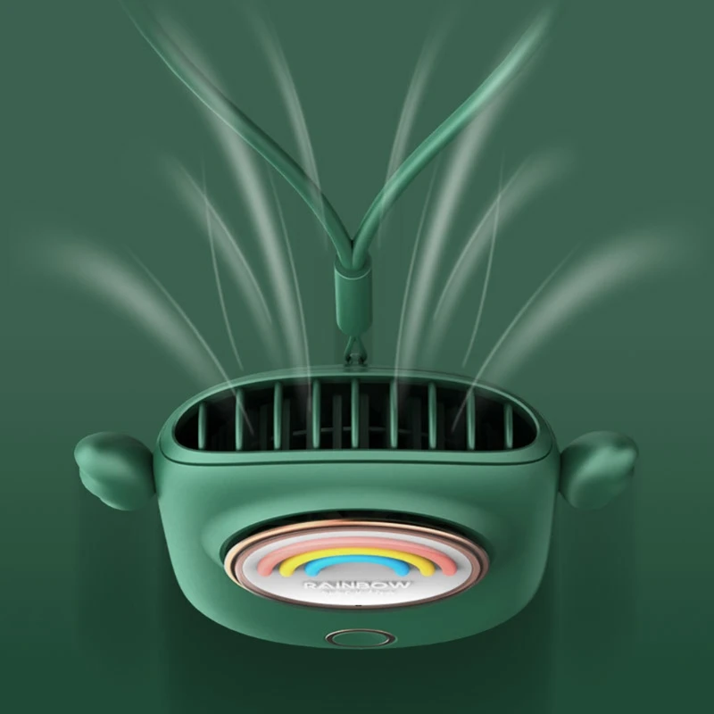 

Neck Fan Mini USB 5V Cooler Rechargeable Outdoor Travel Handheld Portable Silent Small Electric PC Cooling Fans Home