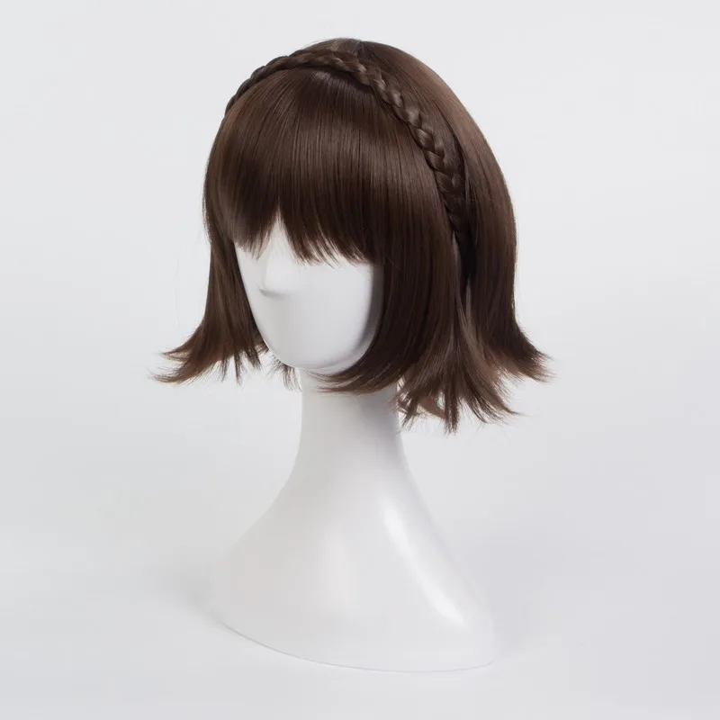 Парик для косплея Game Persona 5 P5 Queen Makoto Niijima парик женщин и девушек парики из