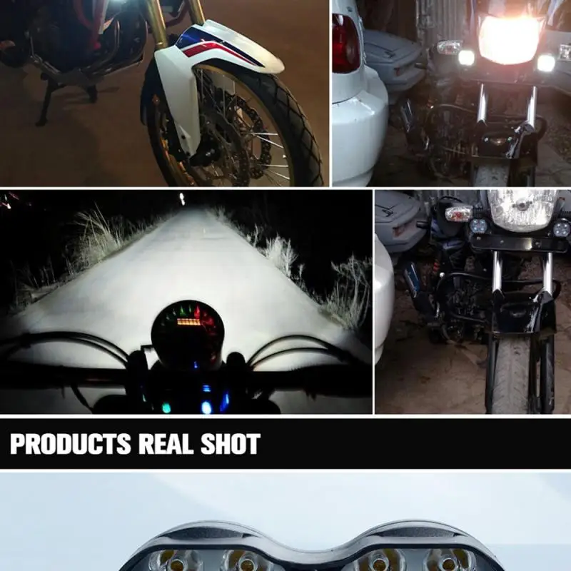 

1Pcs 9 LED Motorcycles Headlight 15W 6000k White Super Bright Working Spot Light Motorbike Fog Lamp LED Scooters Spotlight