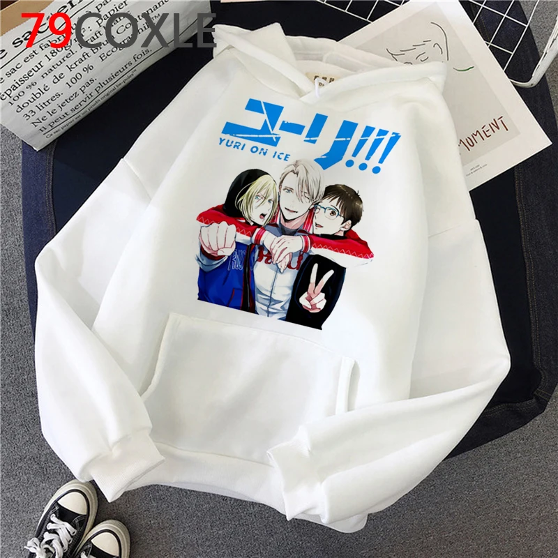 

Yuri on Ice толстовки женские принты хип-хоп гранж принт Женская одежда hoddies уличная одежда