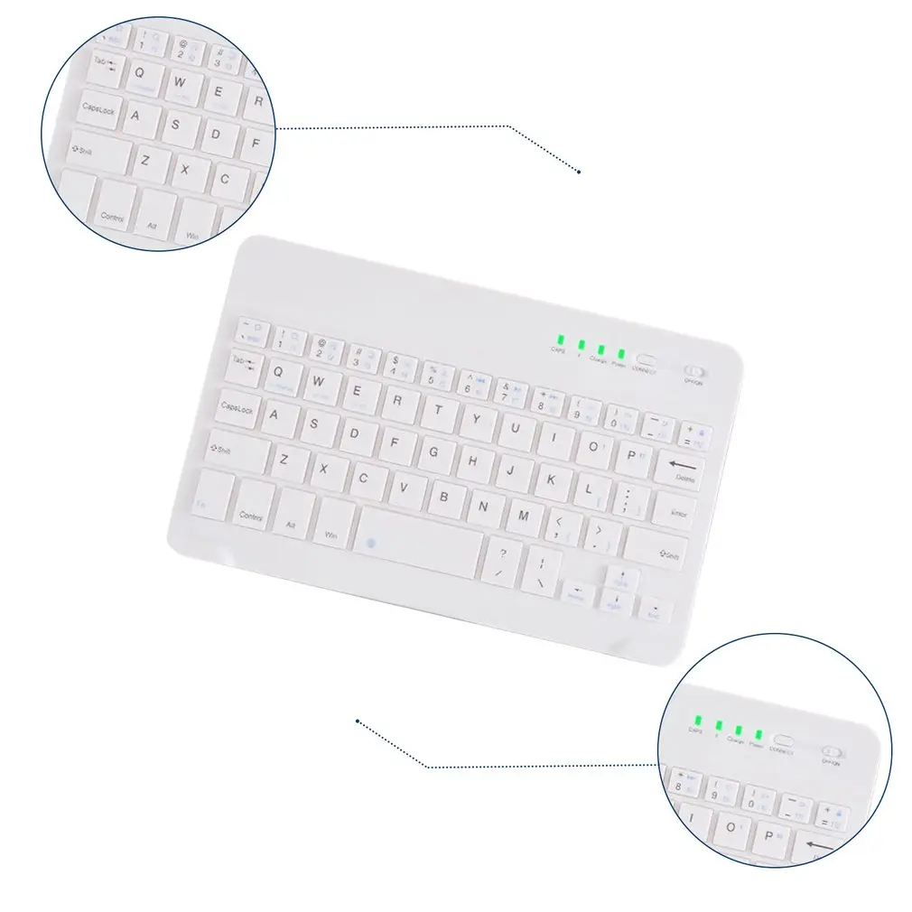 

Mobile Phone Tablet Computer Wireless Keyboard Three-system Universal Wireless Keyboard Portable Ultra-thin Keyboard