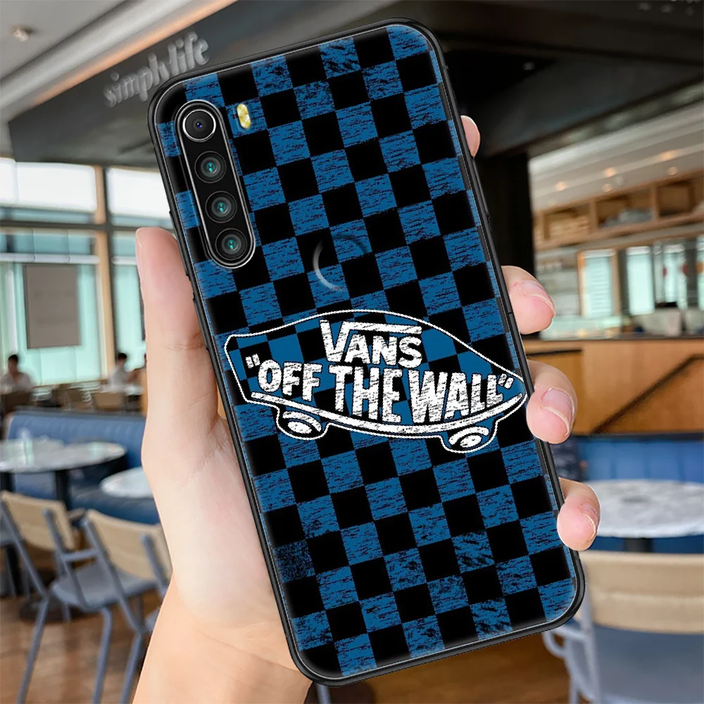 

Fashion Skateboard Brand VANS Phone case For Xiaomi Redmi Note 7 7A 8 8T 9 9A 9S 10 K30 Pro Ultra black silicone cell cover soft