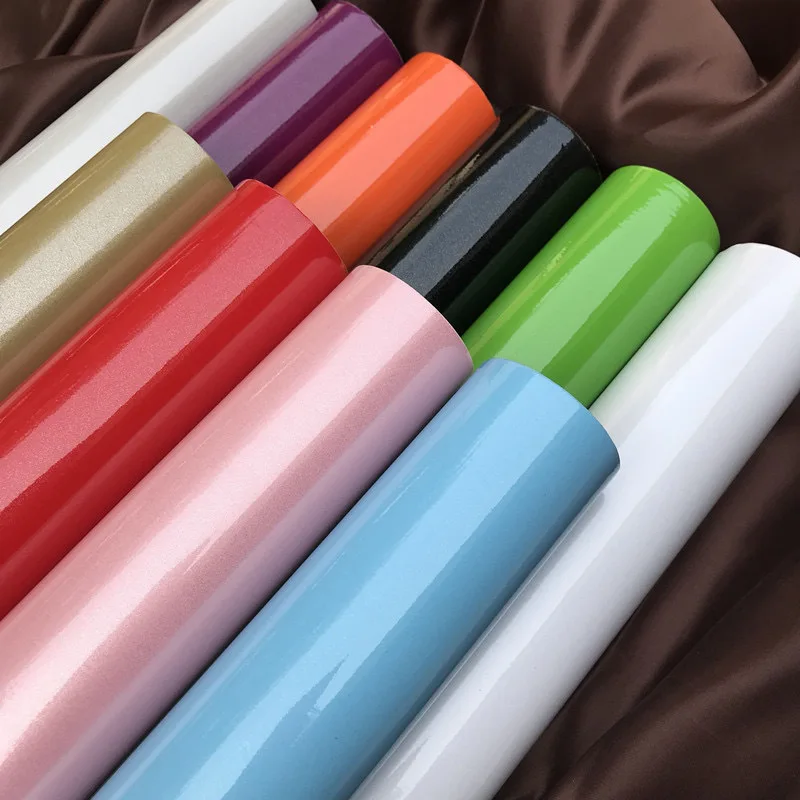 

PVC Pearl Film Waterproof Wallpaper Room DIY Self-adhesive Black White Wardrobe Kitchen Home Decorative Furnitures Wall Stickers