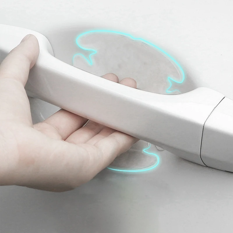 

4Pcs/lot Universal Invisible Car door Handle Stickers Car Sticker Protection Protector Film Scratches Resistant Cover