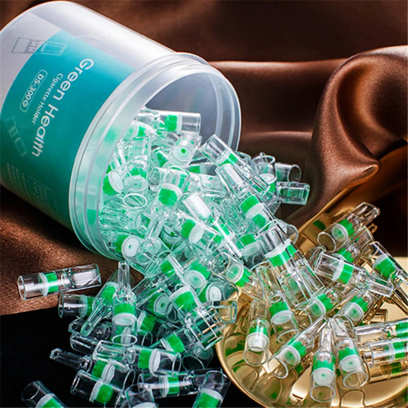 100Pcs/Set Disposable Smoking Filter Pipe Tobacco Cigarettes Reduce Tar Holder Cleaning Container Accessories | Дом и сад