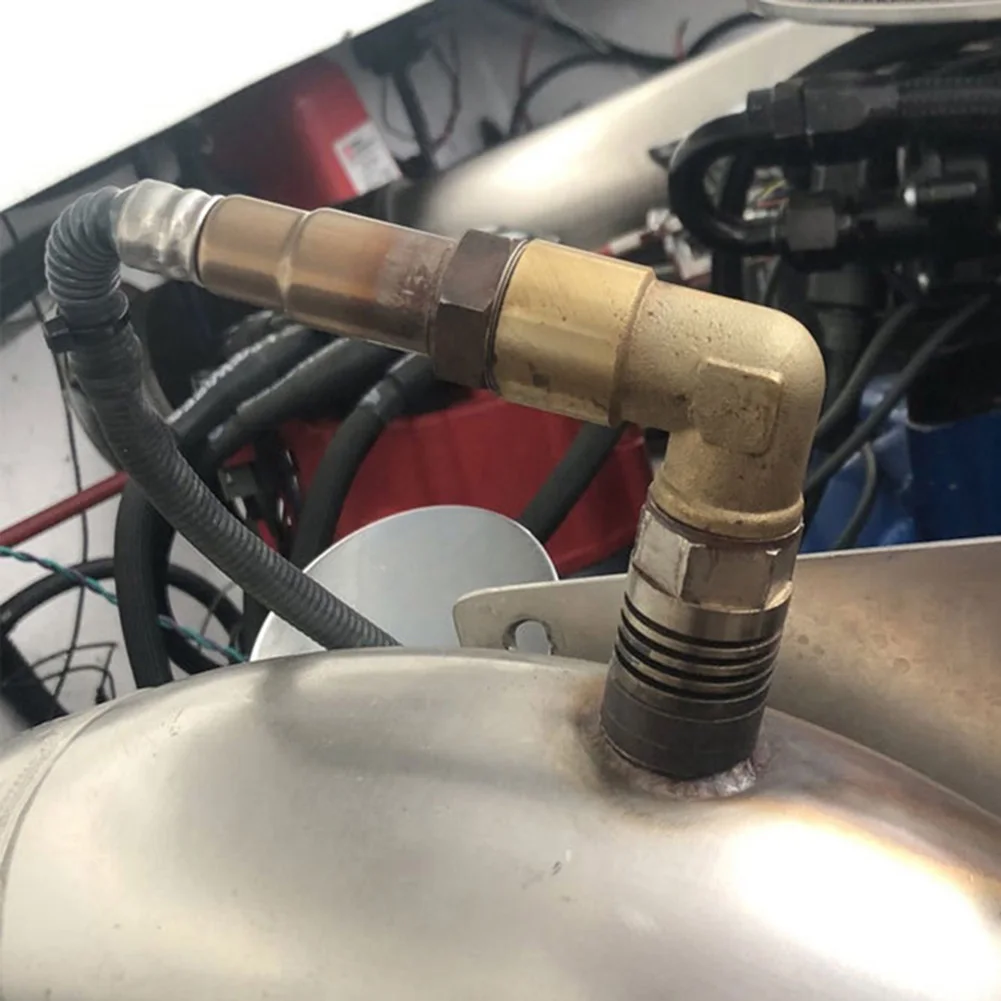 

Многофункциональный M18 x 1,5 комплект адаптеров для выхлопных газов портативный 90 градусов Lambda O2 кислородный датчик разделитель инструменты ...