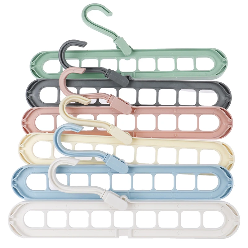 

2pcs/lot Plastic Multi-port Support Hangers For Clothes Drying Rack Multifunction Clothes Rack Drying Hanger Storage Hangers