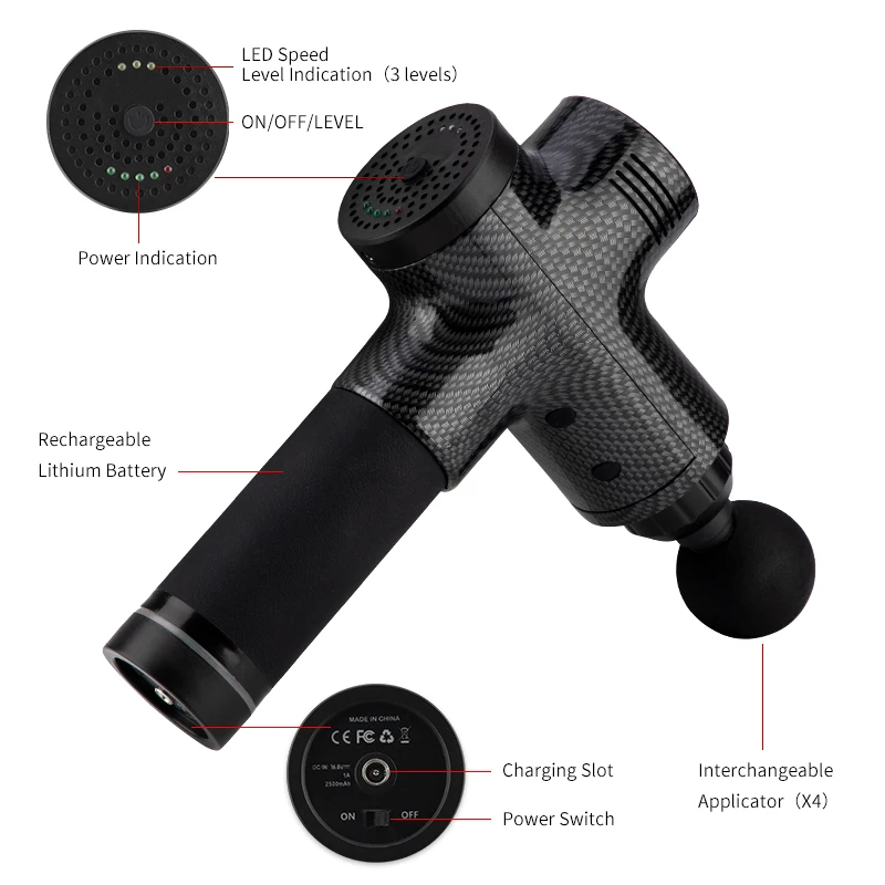 1 шт. горячая Распродажа Электрический расслабление мышц Массажер Ручной