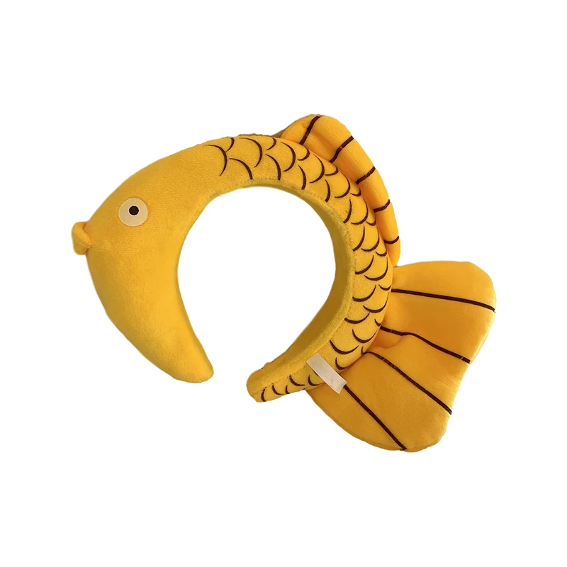 

Internet Celebrity Ins Funny Carp Headband Creative Headdress Trendy Korean Simple Hairpin for Hair Washing Women's All-Match