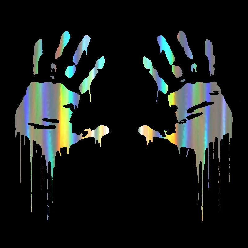 

Art Pattern Car Sticker 3D Zombie Bloody Hands Print Fun Decal Funny Vinyl Sticker on Rear End Window Decoration Kk 15*7.5cm