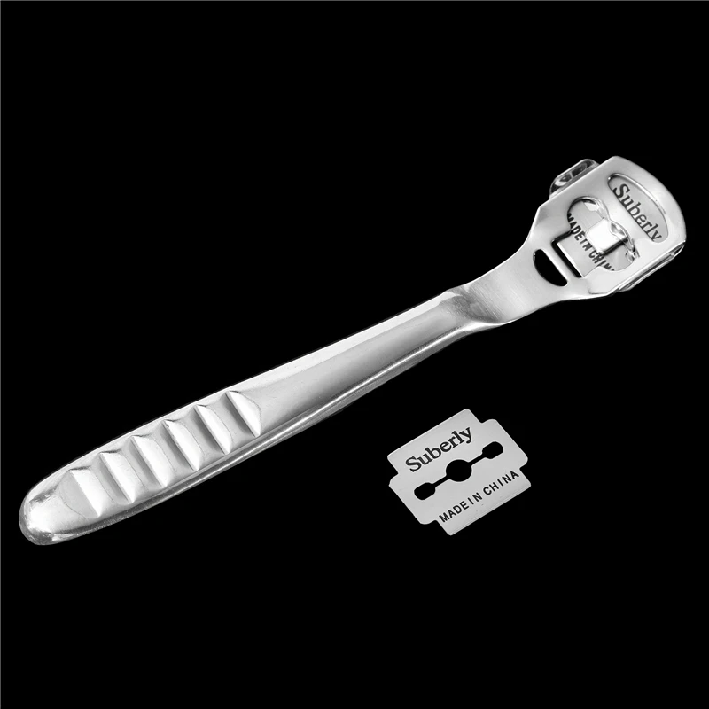 

MIUSIE 1Pcs New Stainless Steel Leathers Thinning Craft Skiving Edge Convenient Shovel DIY Hand Working Knife Tool With Blades