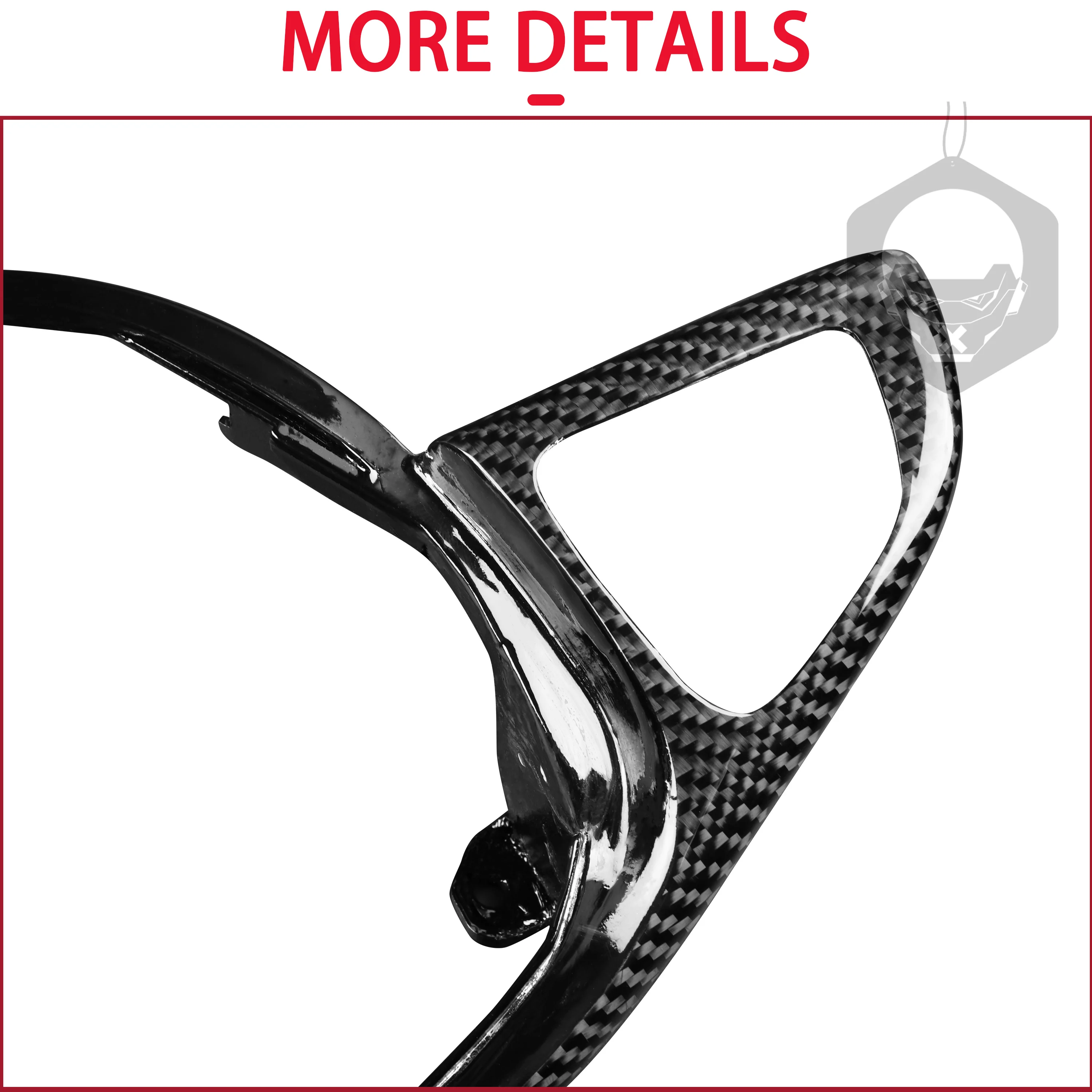 

For Mercedes-Benz W205 C63 C63S W218 CLS63 GLA45 GLS63 GLC43 W213 W117 Car Steering Wheel Trim Cover Stickers Real Carbon Fiber