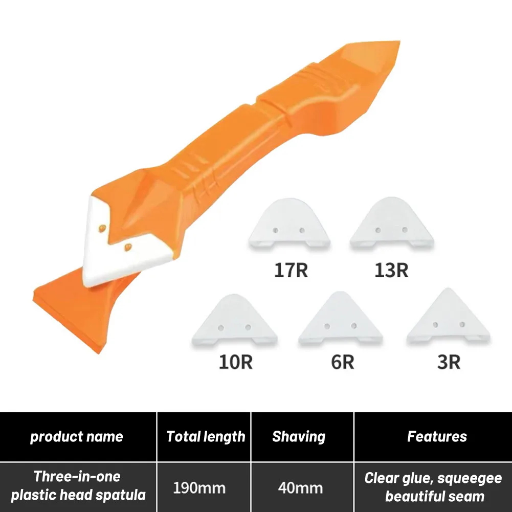

10pcs Glass Cement Scraper Set For Home Decoration 6In1 Silicone Caulking Finishing Sealant Grout Tool Glass Cement Scraper