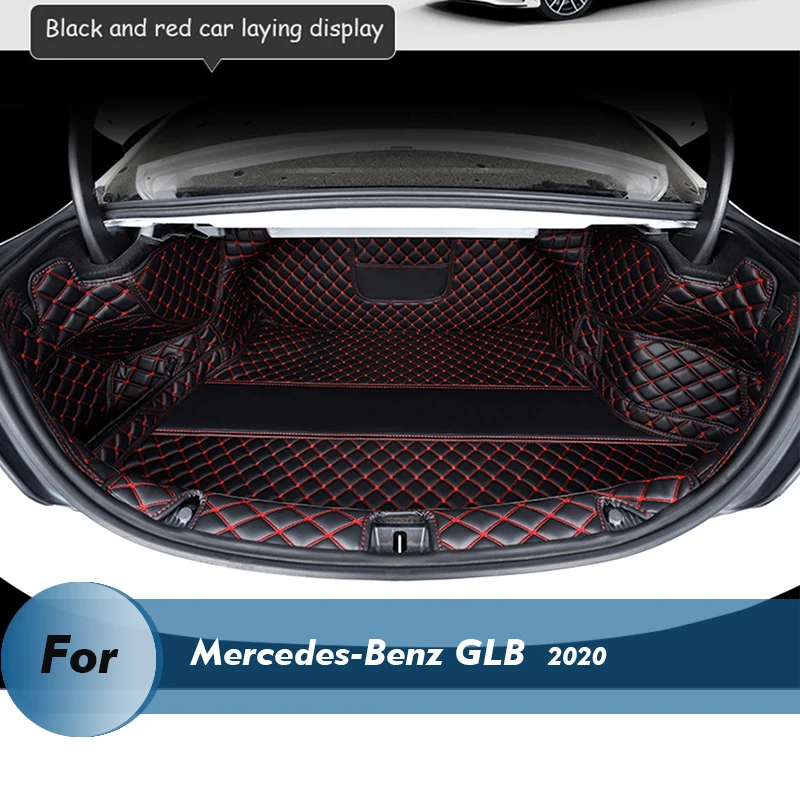 

Only bottom mat Leather Car Trunk Mat For Mercedes-Benz GLB 2020 5 7 Seats Cargo Liner Accessories Interior Boot