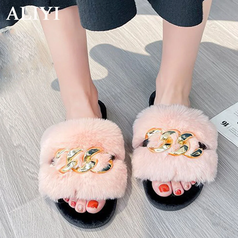 

Домашние хлопковые тапочки, Новинка весна-осень 2021, Женская удобная домашняя обувь с открытым носком и цепочкой, Повседневные тапочки на пл...