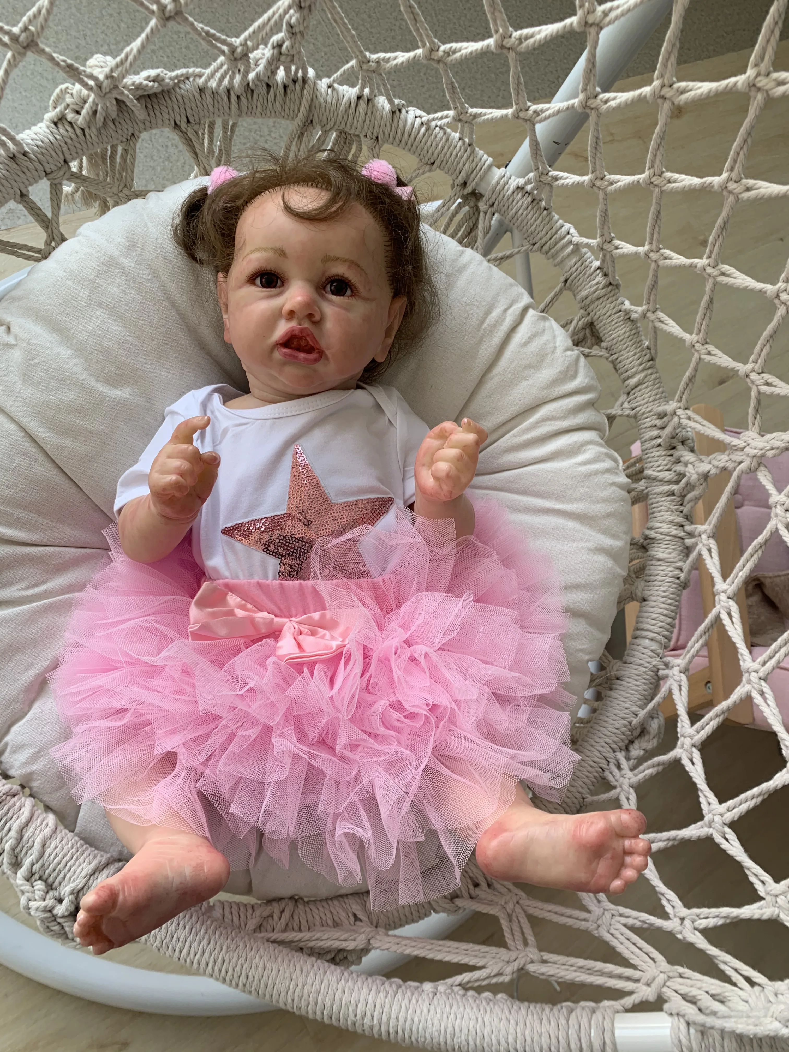 NPK 56 см 100% ручная кукла полная картина мягкий силикон reborn baby doll Реалистичная