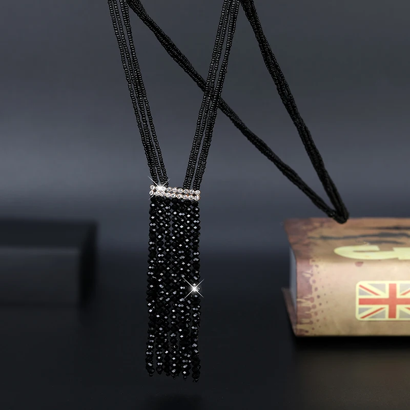 Женское Ожерелье в Корейском стиле элегантное ожерелье с блестящими