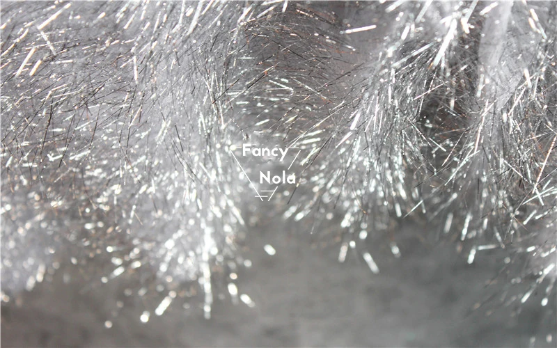 Серебристая блестящая Марля с объемным изображением Ежика модная дизайнерская