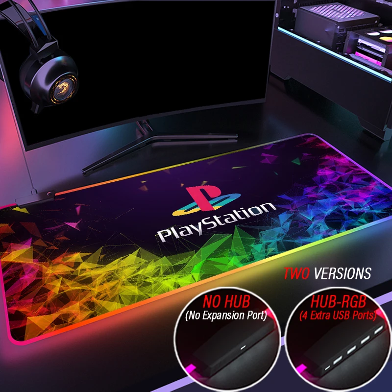 

Игровой коврик для мыши с RGB-подсветкой и 4 USB-портами