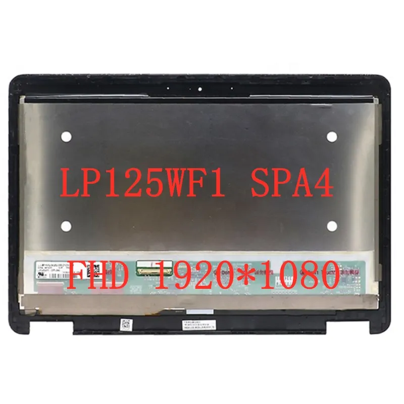

12.5" Laptop LCD Screen LP125WF1-SPA4 For DELL Latitude E7240 Display touch Assembly LP125WF1 SPA4 1920*1080