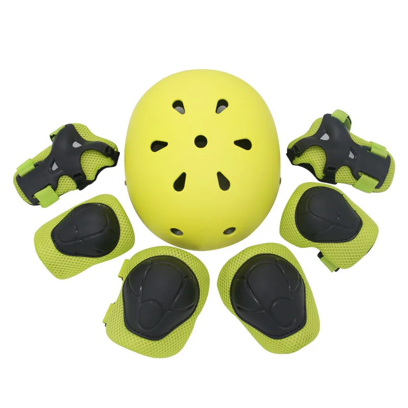 

Children's Protective Gear Helmet Set Knee Pads, Wrist Pads, Elbow Pads, Elbow Pads, Helmet, Balance Bike, Swing Car Protect
