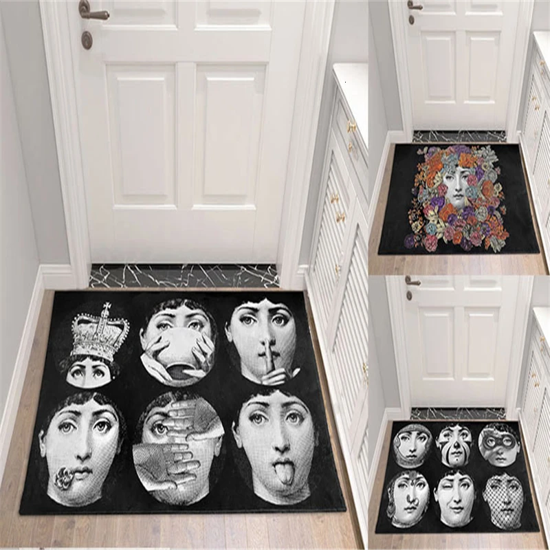 Fornasetti напольный коврик прикроватный ковер винтажный дверной коврик для входной двери Противоскользящий коврик для прихожей спальни коврик для гостиной