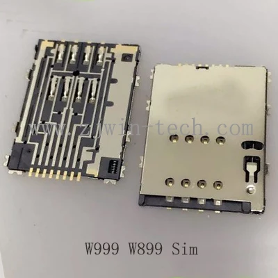 

2pcs-50pcs/Pack Phone SIM/SD/TF Card Holder Connector Socket For SamSung W999/W899