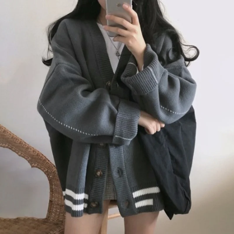 Осень-зима 2021, новый свитер, женский свободный утепленный теплый топ с длинными рукавами в Корейском стиле