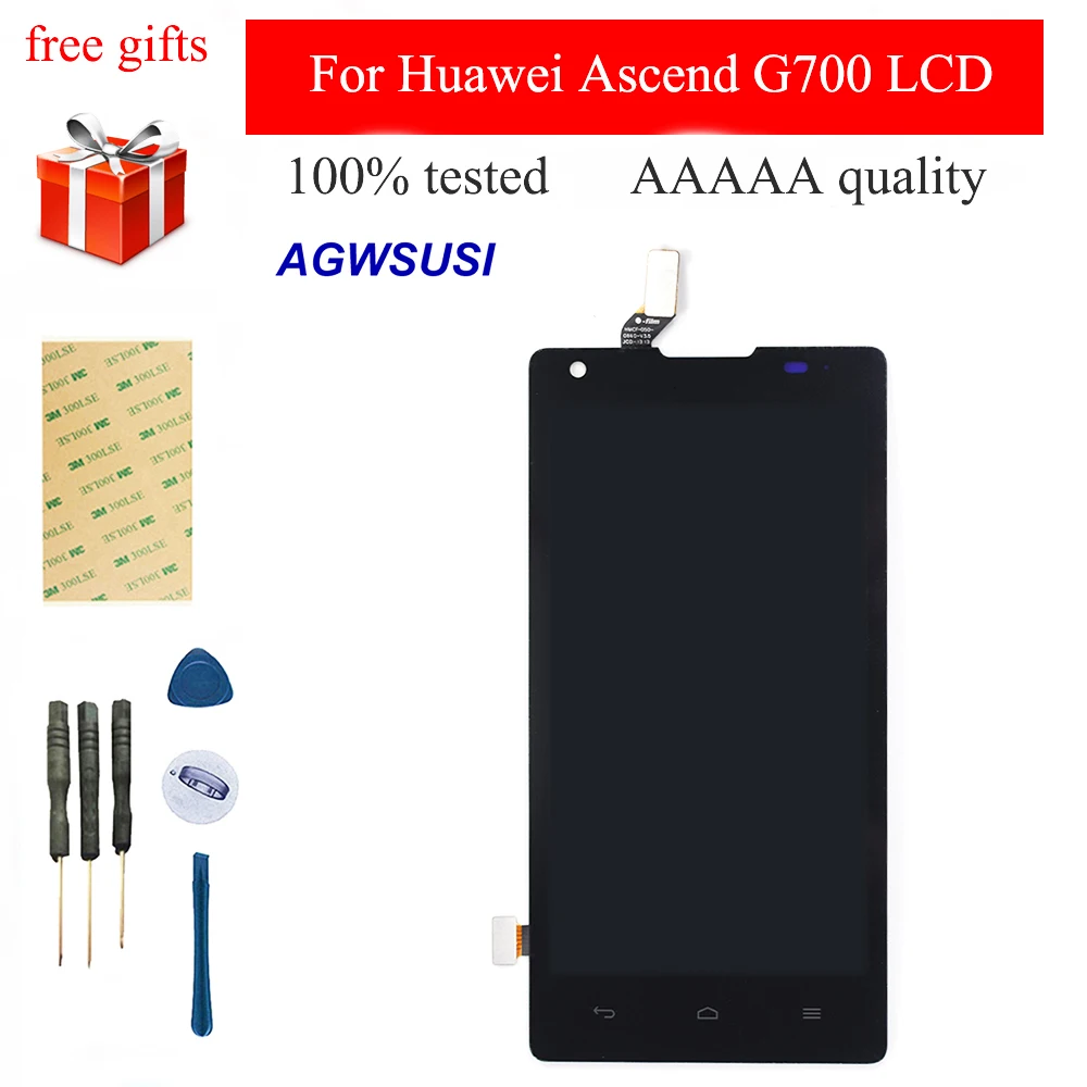 Для Huawei Ascend G700 LCD сенсорный G700-T00 G700-U00 ЖК-экран G700-U10 экран дигитайзер Сенсорная