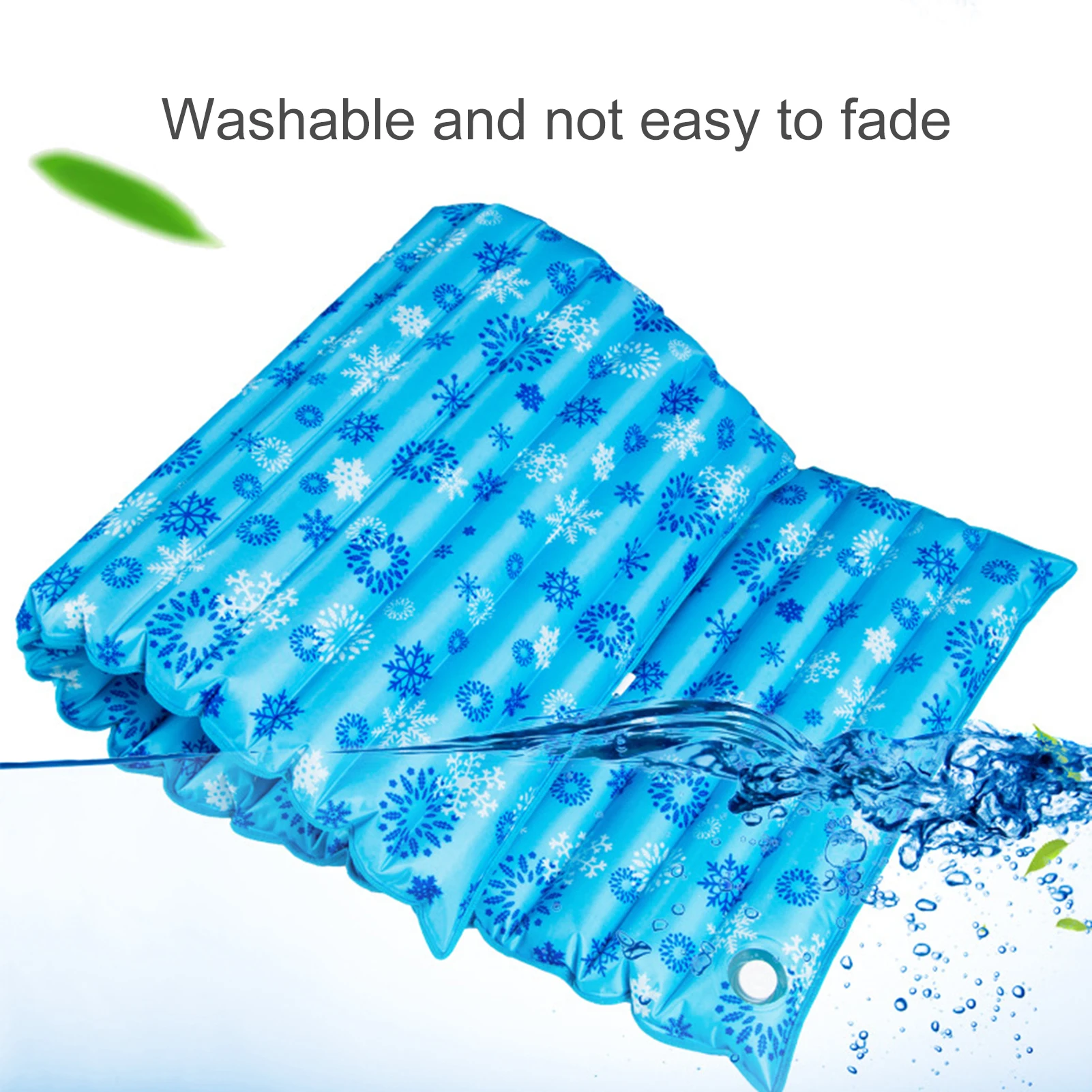 

Cool Ice Cushion Pillow Water Filling Ice Pad Summer Cool Packs with 16.4ft Water Pipe for Hot Summer