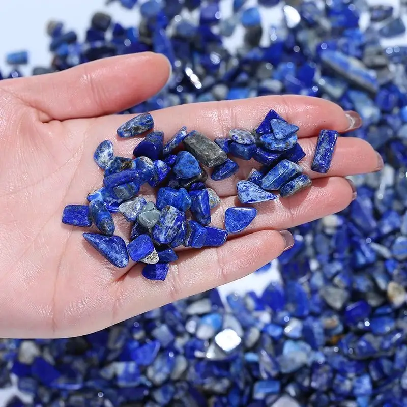 

MOKAGY натуральный голубой ляпис Laziuli кварцевая галька Crystal Stone 7 мм-9 мм для продажи