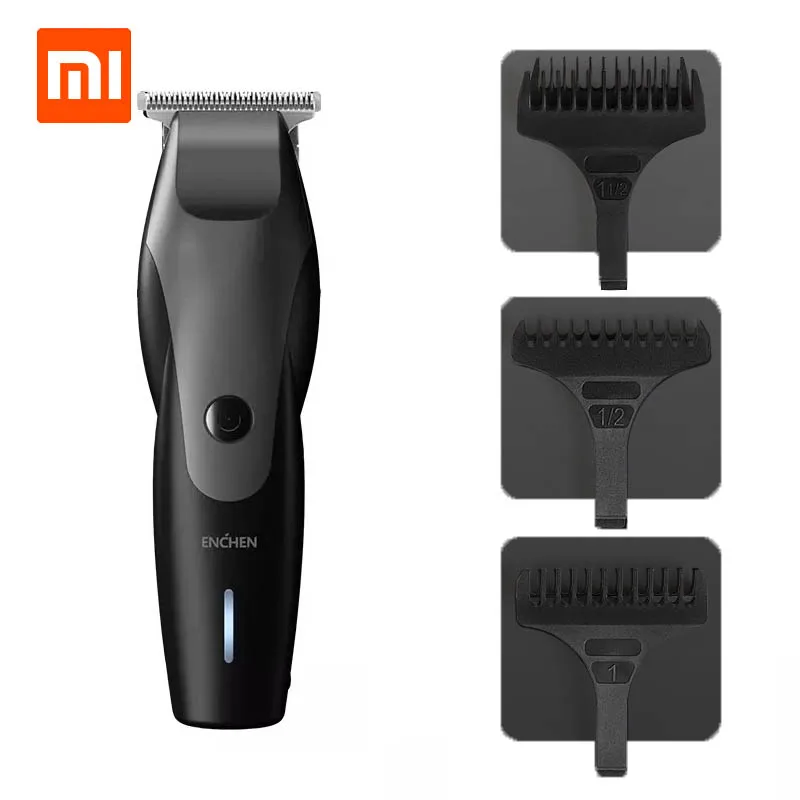 XIAOMI Mijia ENCHEN Hummingbird Зарядное устройство USB машинка для стрижки волос 10 Вт 110-220 В триммер для волос с 3 расческа для волос человек