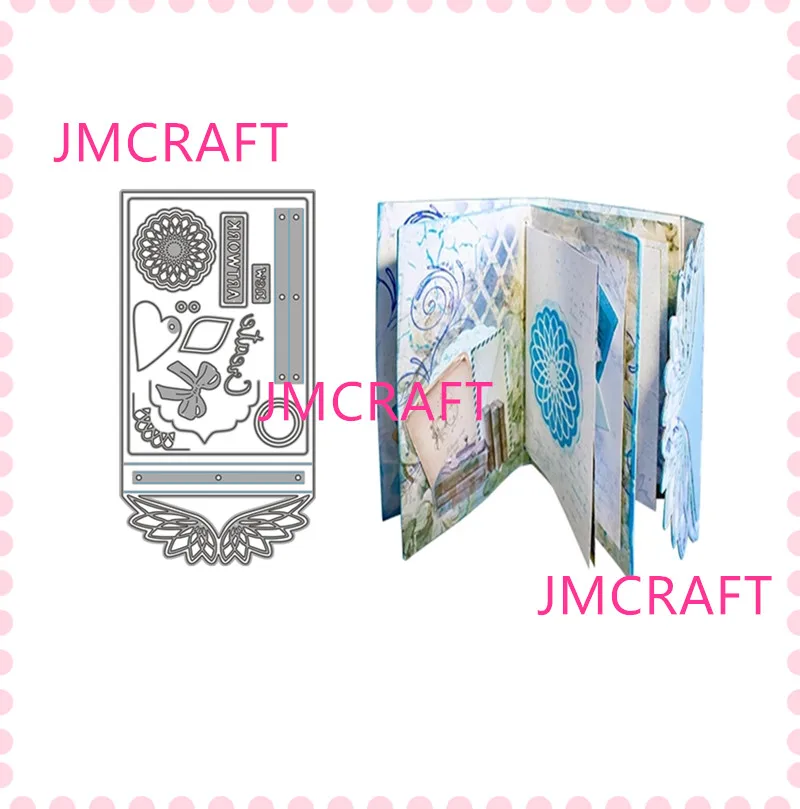 

JMCRAFT 2021 New Notebook Decoration #1 Metal Cutting Dies 3D DIY Scrapbook Handmade Paper Craft Metal Steel Template Dies