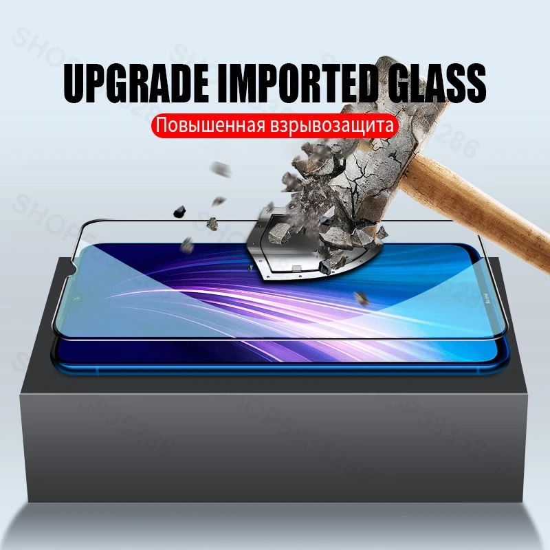 

9D Full Protective Glass For Xiaomi Redmi 9 9T 9A 9C 8 8A 10X Screen Protector On The Redmi Note 8 9 Pro Max 8T 9T 9S Glass Film