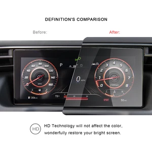 ruiya car screen protector for tucson nx4 2021 10 25 inch lcd instrument panel display auto interior accessories tempered film free global shipping