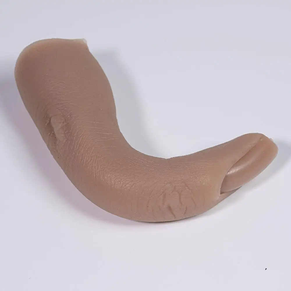 

Siliconen Nail Art Training Hand Nep Vinger Natuurlijke Nagel Tips Manicure Tool Nail Practice Model Display Vinger