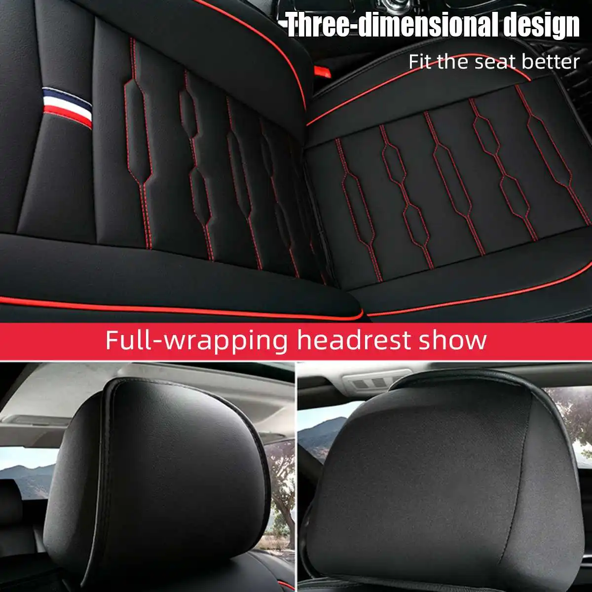 

PU Universal Car Seat Cover All-Inclusive Front Seat Protector Cushion Suitable For Most Cars Premium Luxury Car Upholstery 1PCS