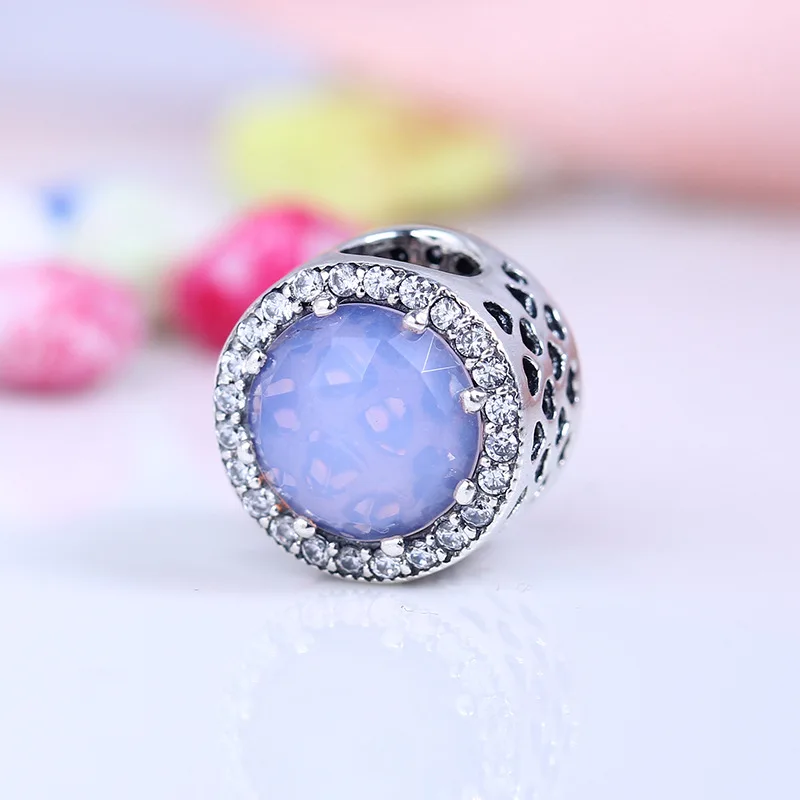 CodeMonkey 100% настоящая 925 пробы серебро розовый бусины трава талисманы подходят к