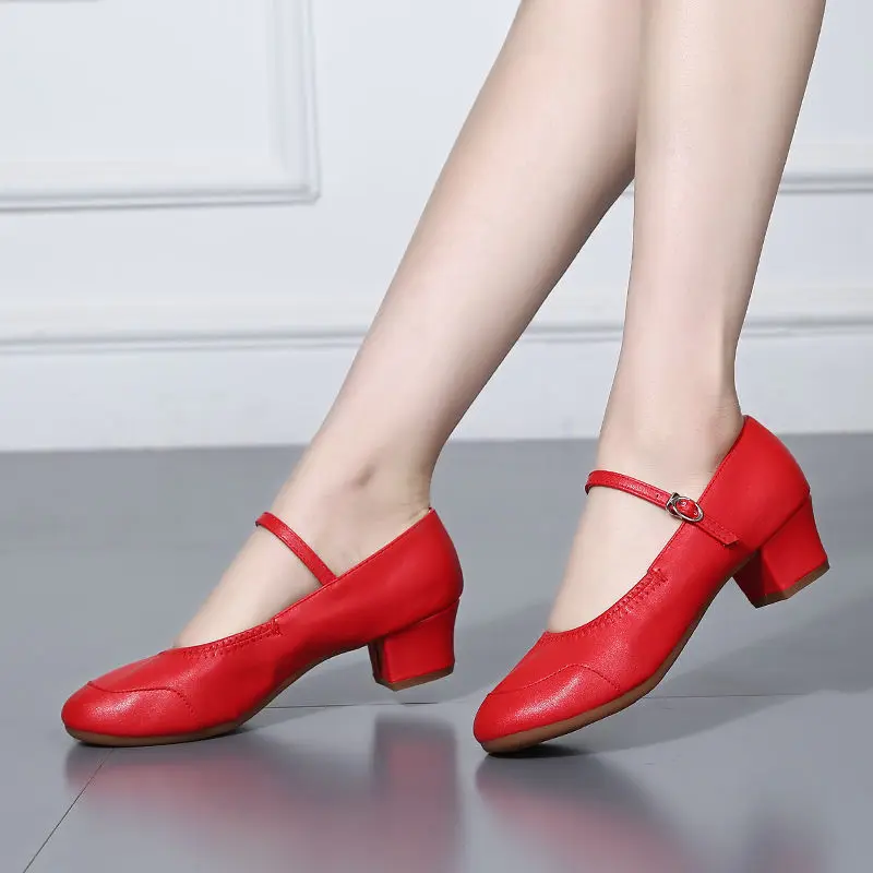 Женские танцевальные туфли на мягкой подошве новые Всесезонные туфли-лодочки