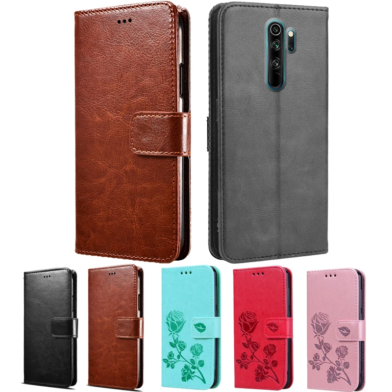 Кожаный чехол кошелек для Xiaomi Redmi Note 10 8 Pro с откидной крышкой телефона 10s книжка