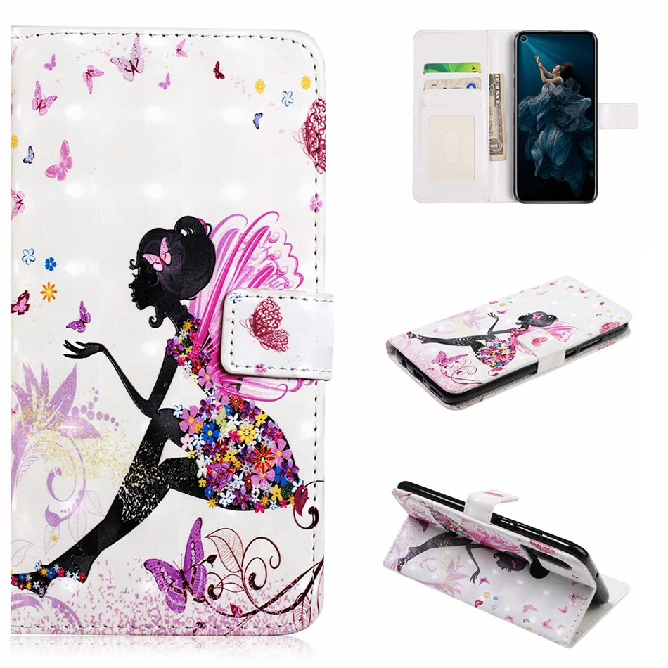 Чехол книжка с кармашком для карт Huawei P20 Lite 2019 P30 Pro P10 P8 2017 кожаные чехлы P Smart Z Y6 Y7 Y9