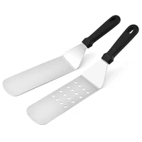 griddle spatula griddle scraper and pancake flipper or hamburger turner stainless steel utensil great for bbq grill flat top