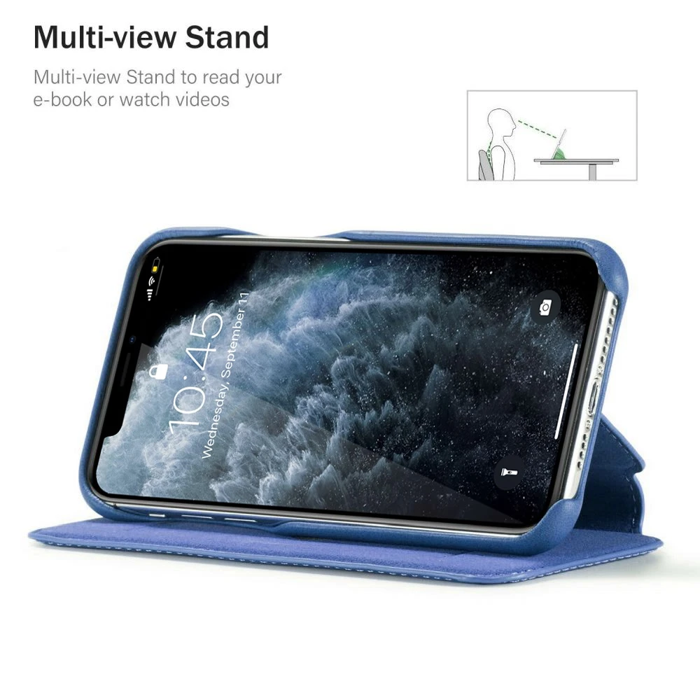 

Luxury Leather Flip Case for IPhone 12 Mini SE 2020 11 Pro Max X Xr Xs 8 Plus 7 6S 6 Flip Card Holder Stand Book Phone Cover